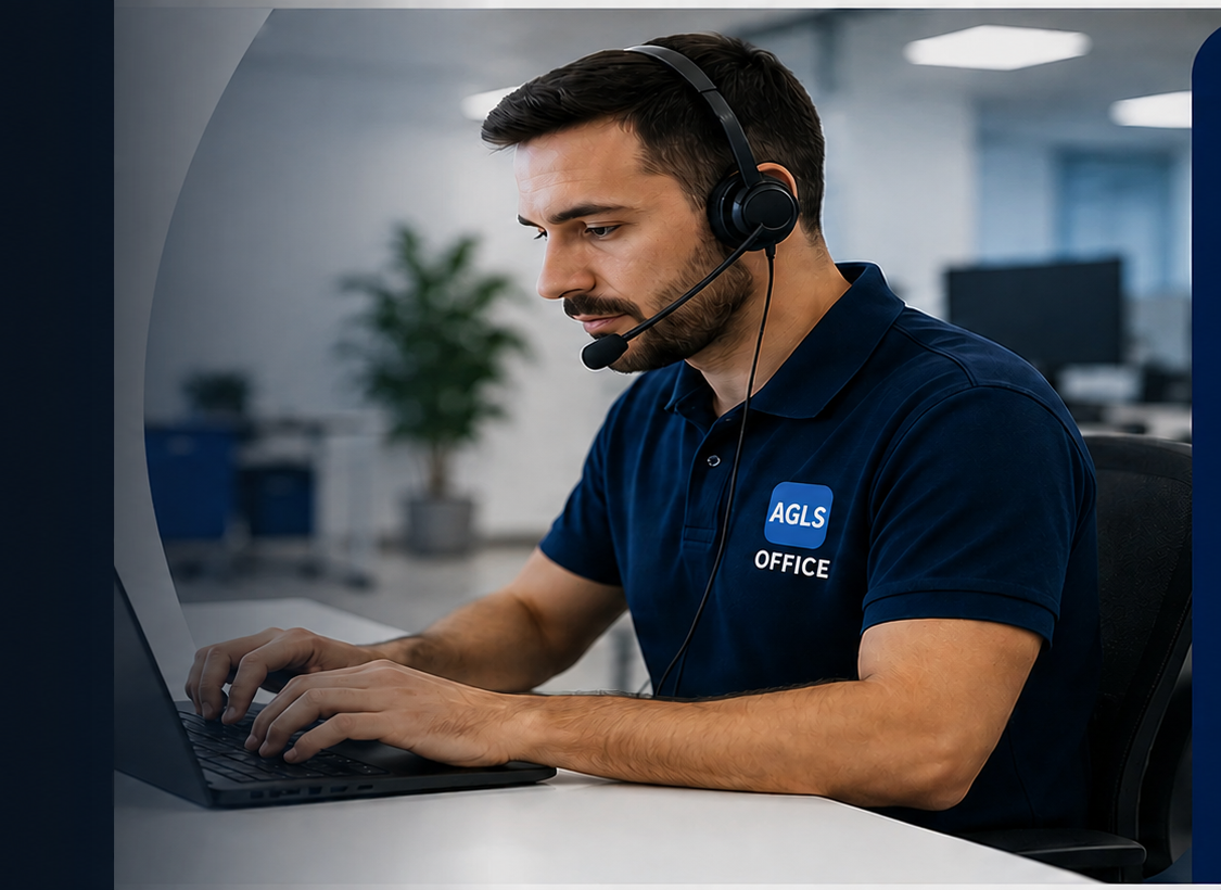 Tecnico Assistenza AGLS-OFFICE al lavoro